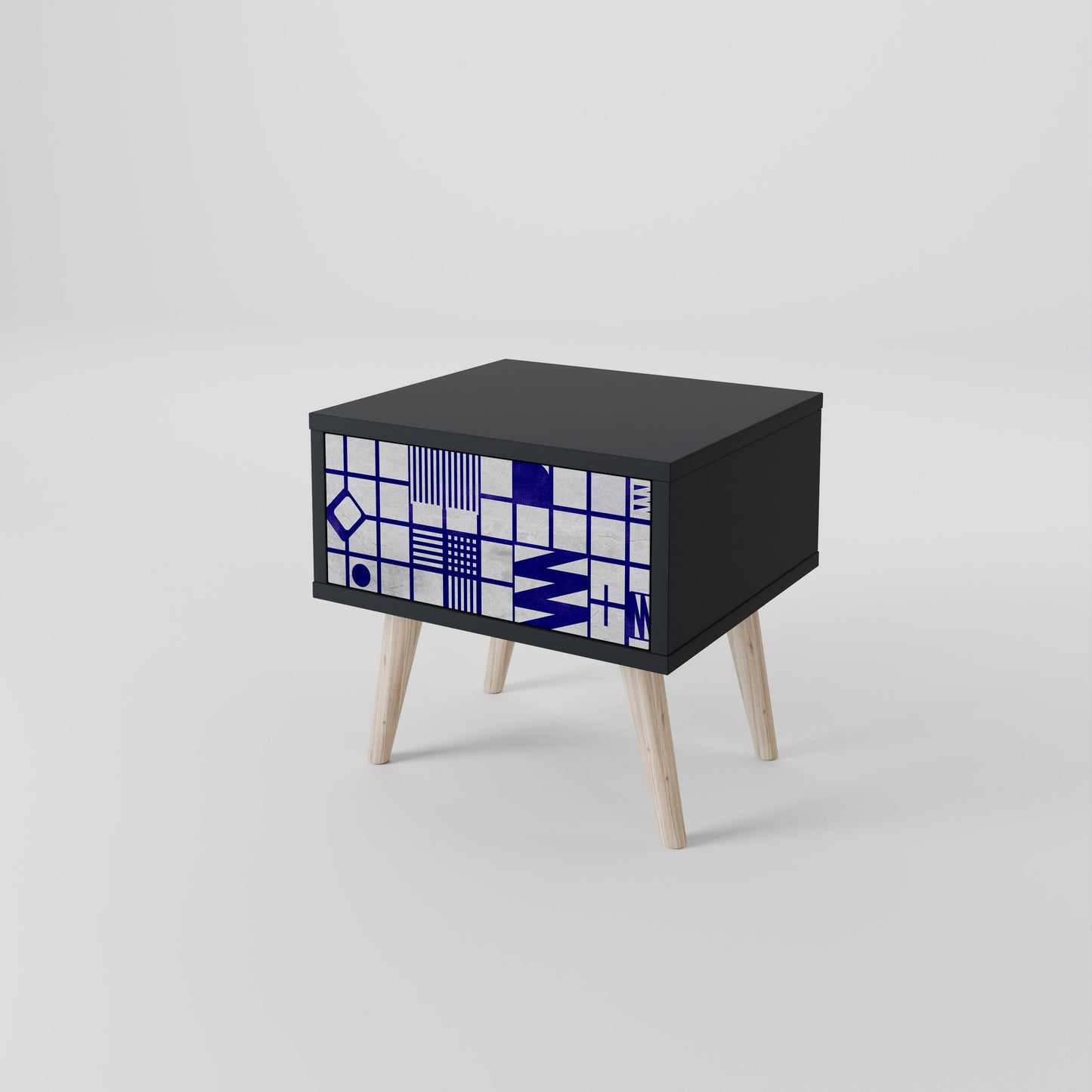 THE RIGHT PLACES Nightstand in Black Finish