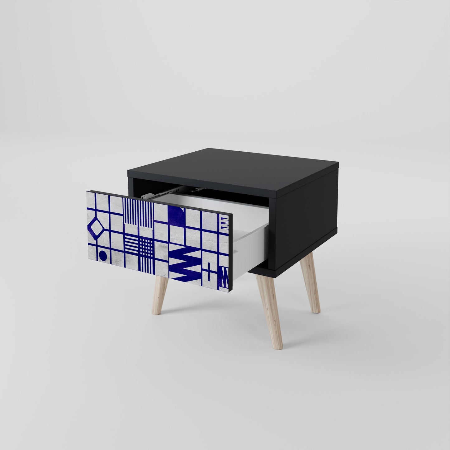 THE RIGHT PLACES Nightstand in Black Finish