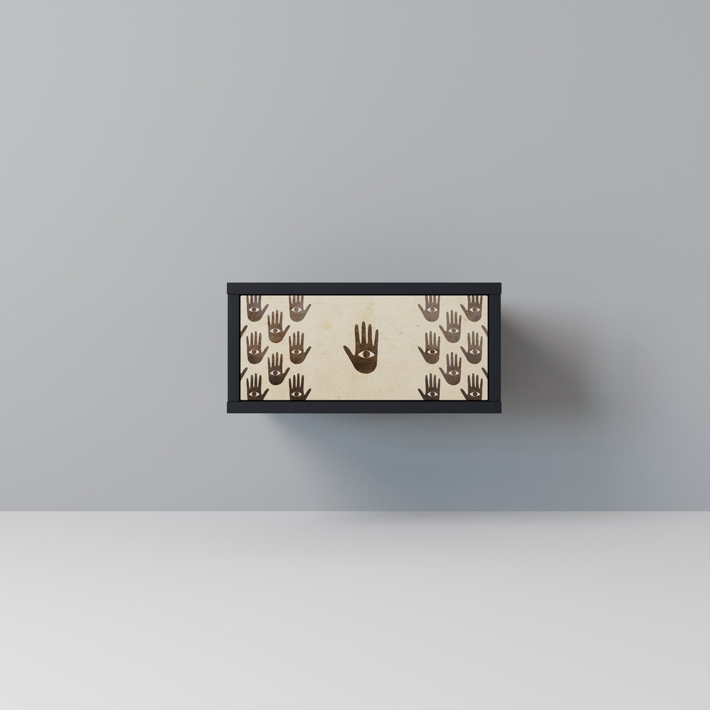 SEE MORE Nightstand in Black Finish
