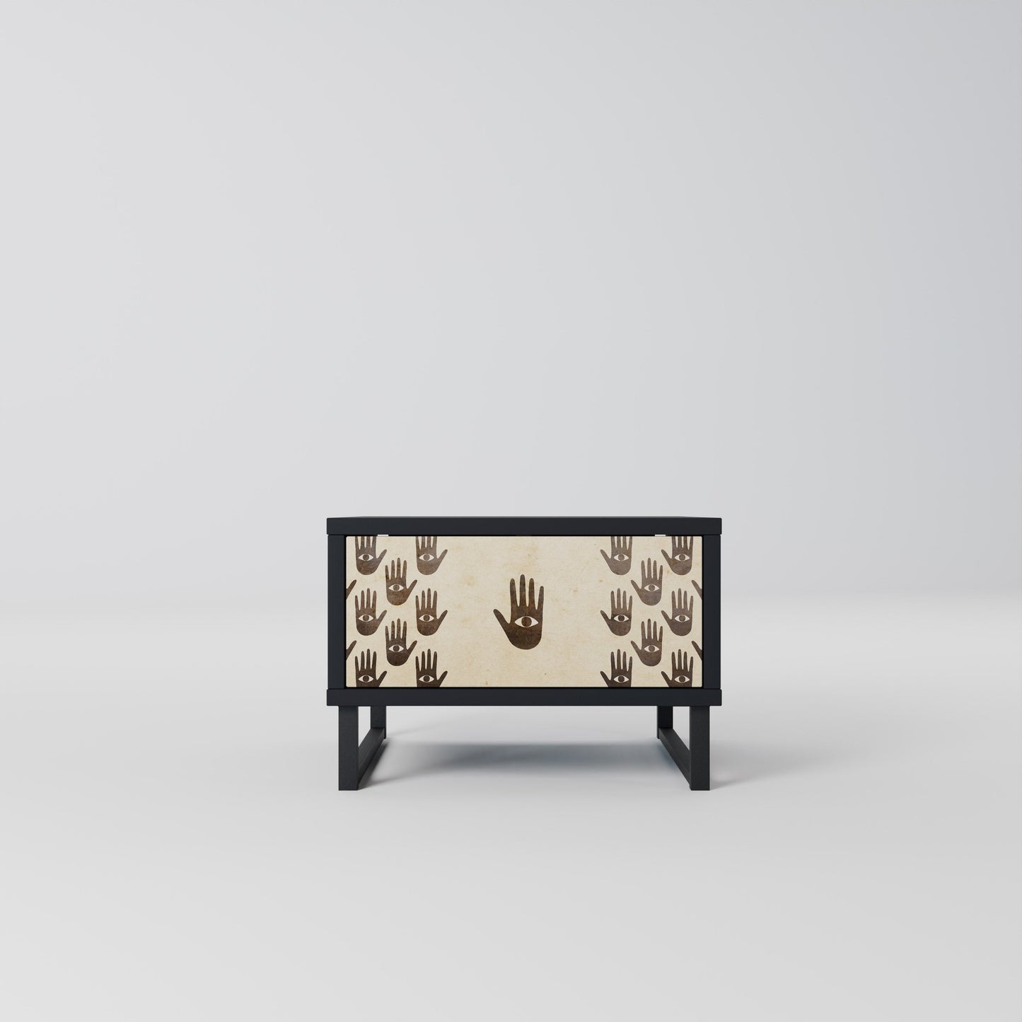 SEE MORE Nightstand in Black Finish