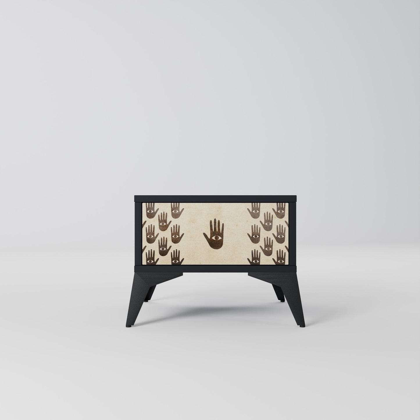 SEE MORE Nightstand in Black Finish