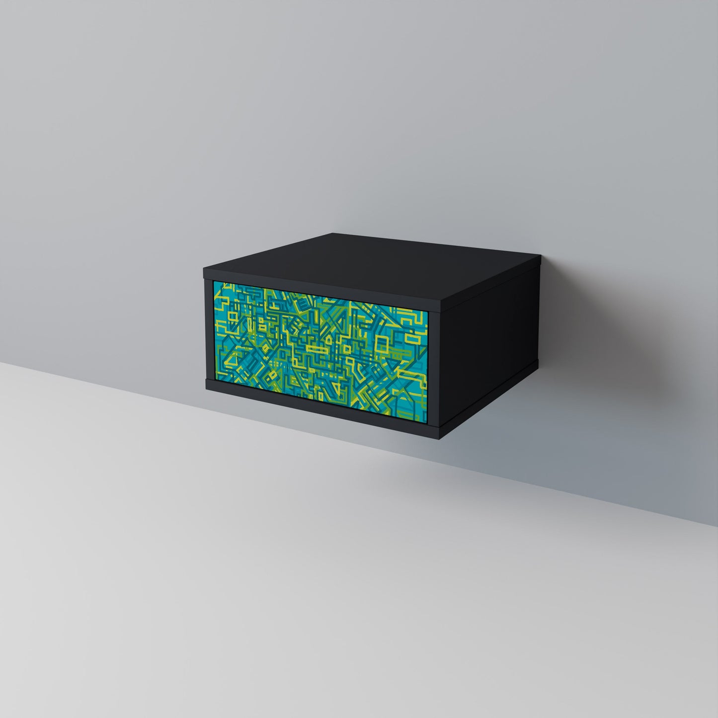 NOSTALGIC MEMORIES Nightstand in Black Finish