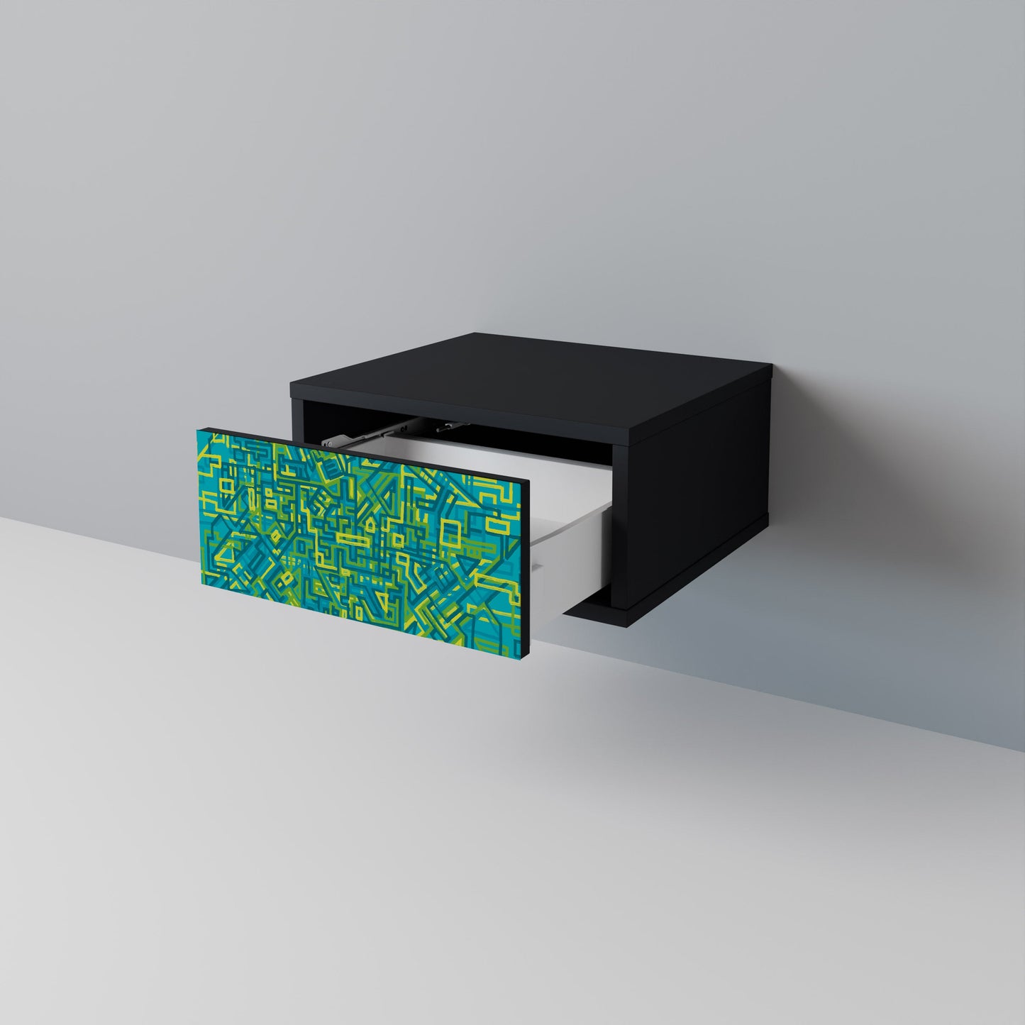 NOSTALGIC MEMORIES Nightstand in Black Finish
