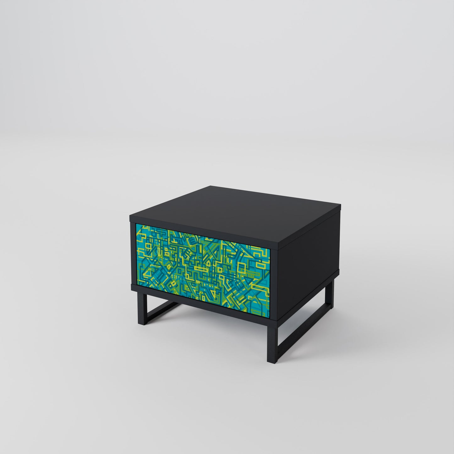 NOSTALGIC MEMORIES Nightstand in Black Finish