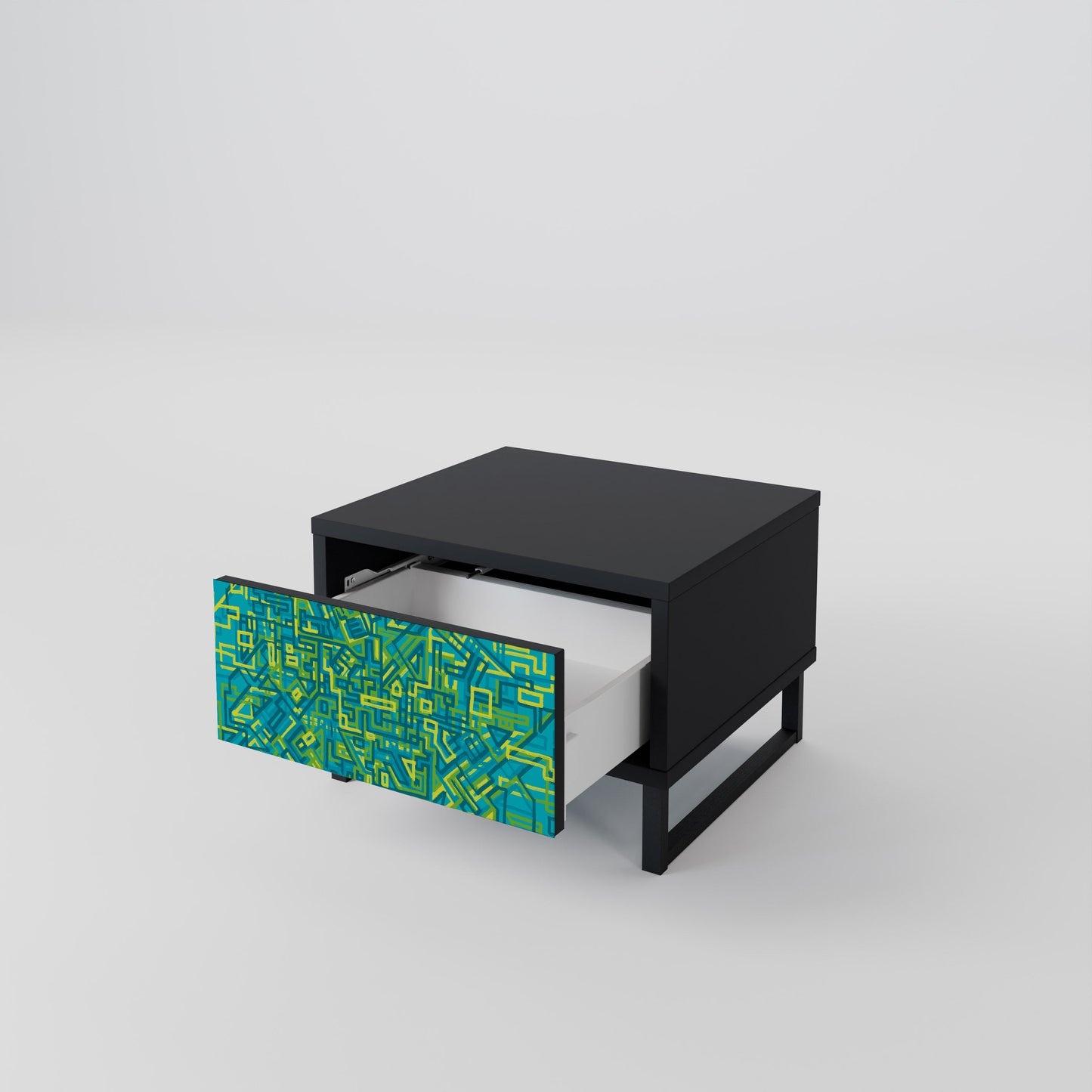 NOSTALGIC MEMORIES Nightstand in Black Finish