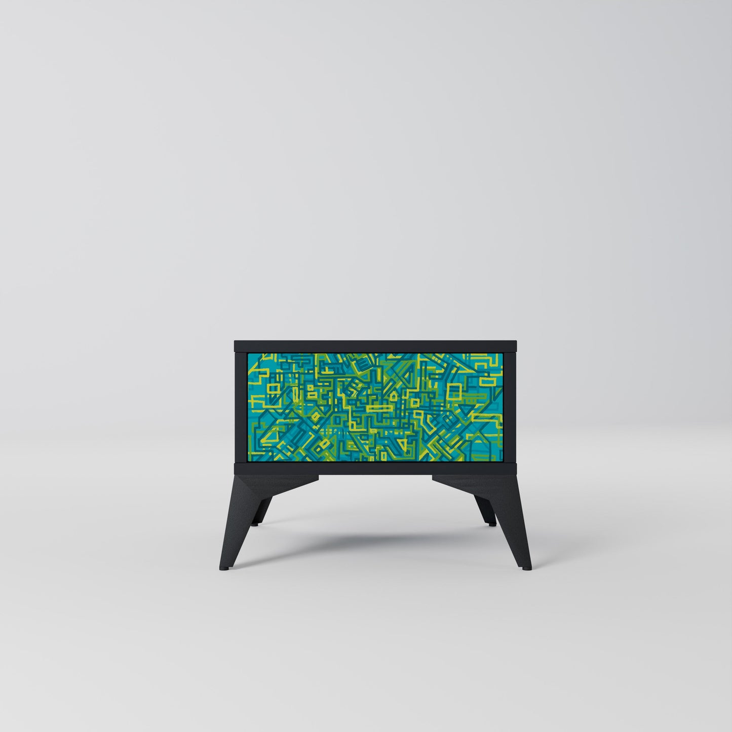NOSTALGIC MEMORIES Nightstand in Black Finish