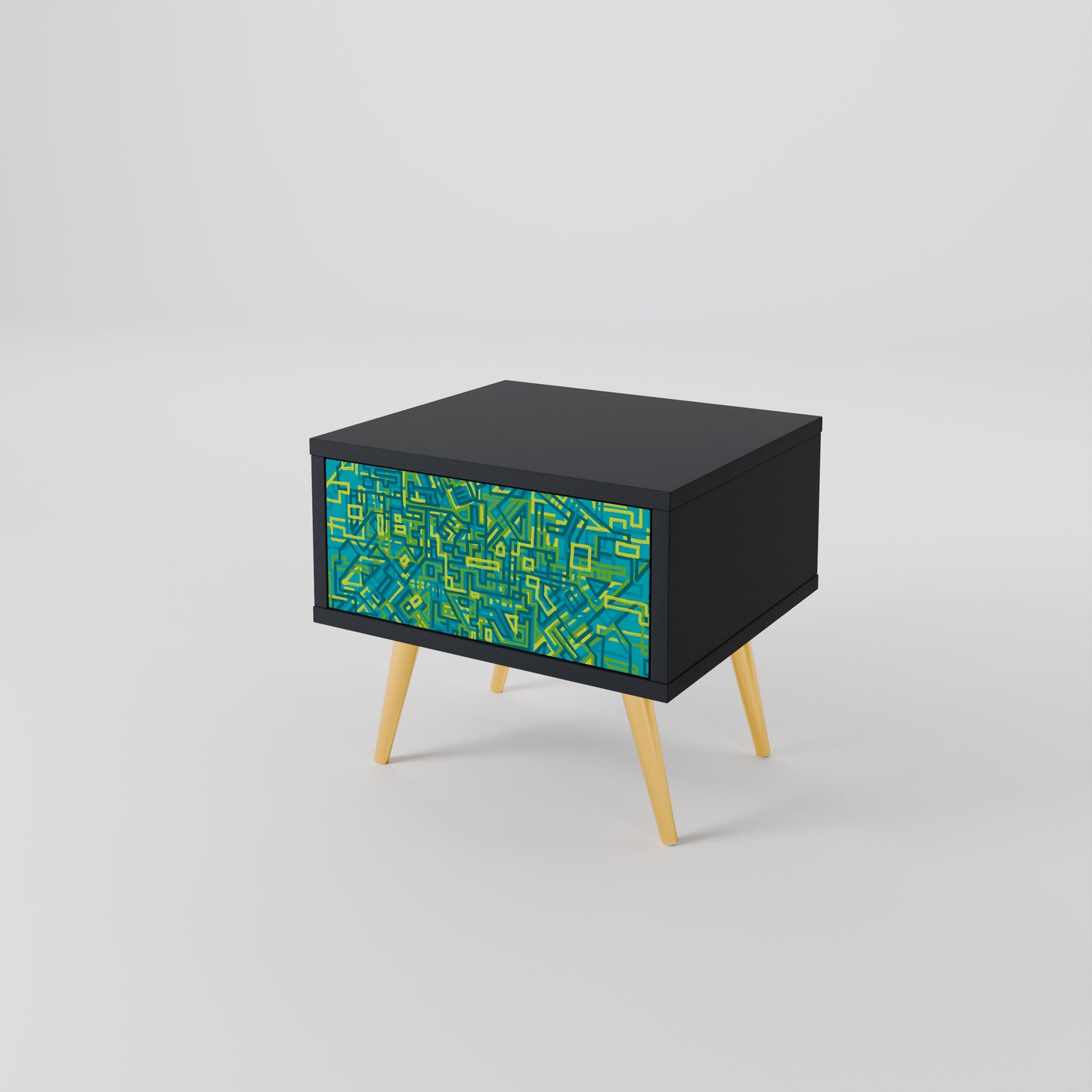 NOSTALGIC MEMORIES Nightstand in Black Finish