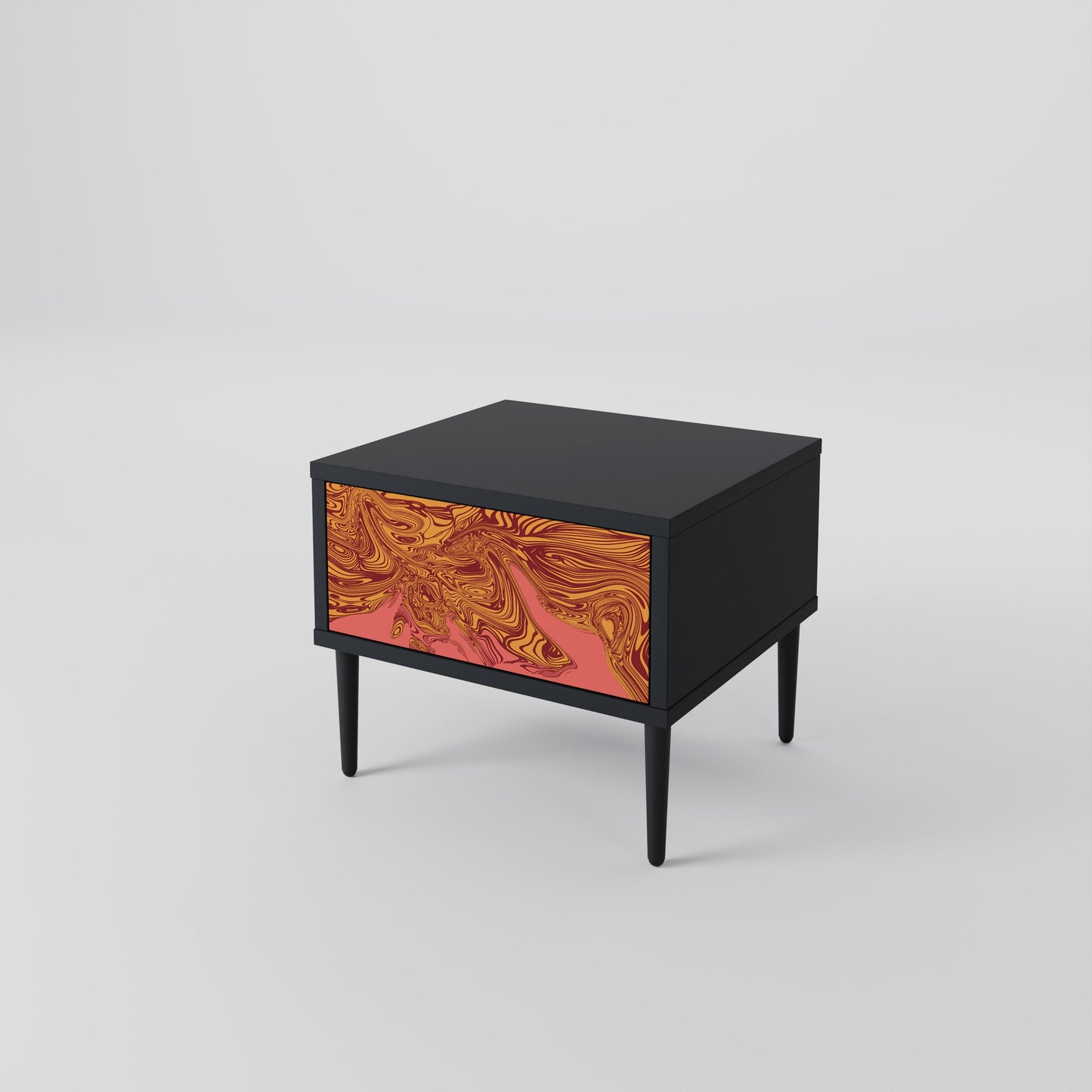 FLOATING THOUGHTS Nightstand in Black Finish