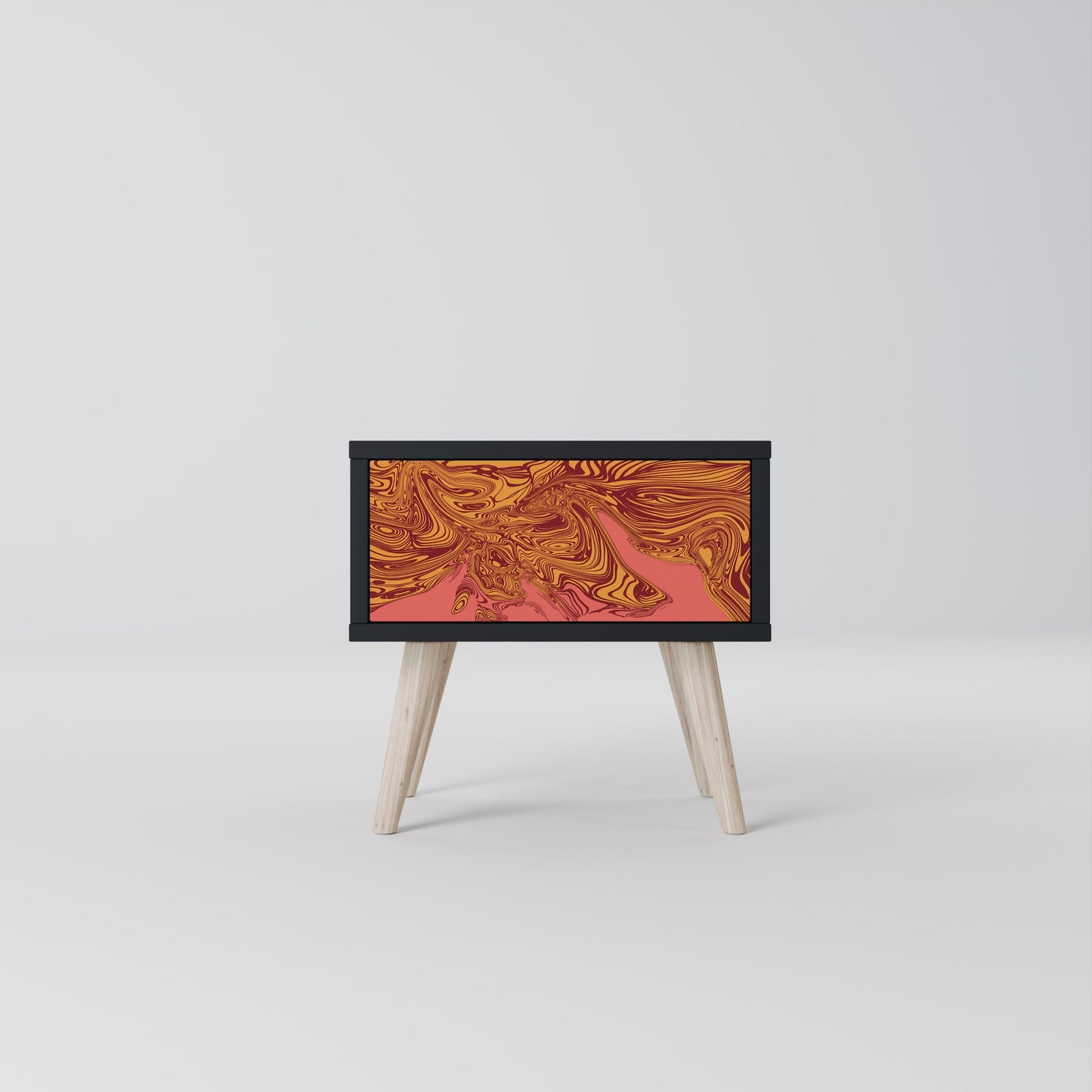 FLOATING THOUGHTS Nightstand in Black Finish