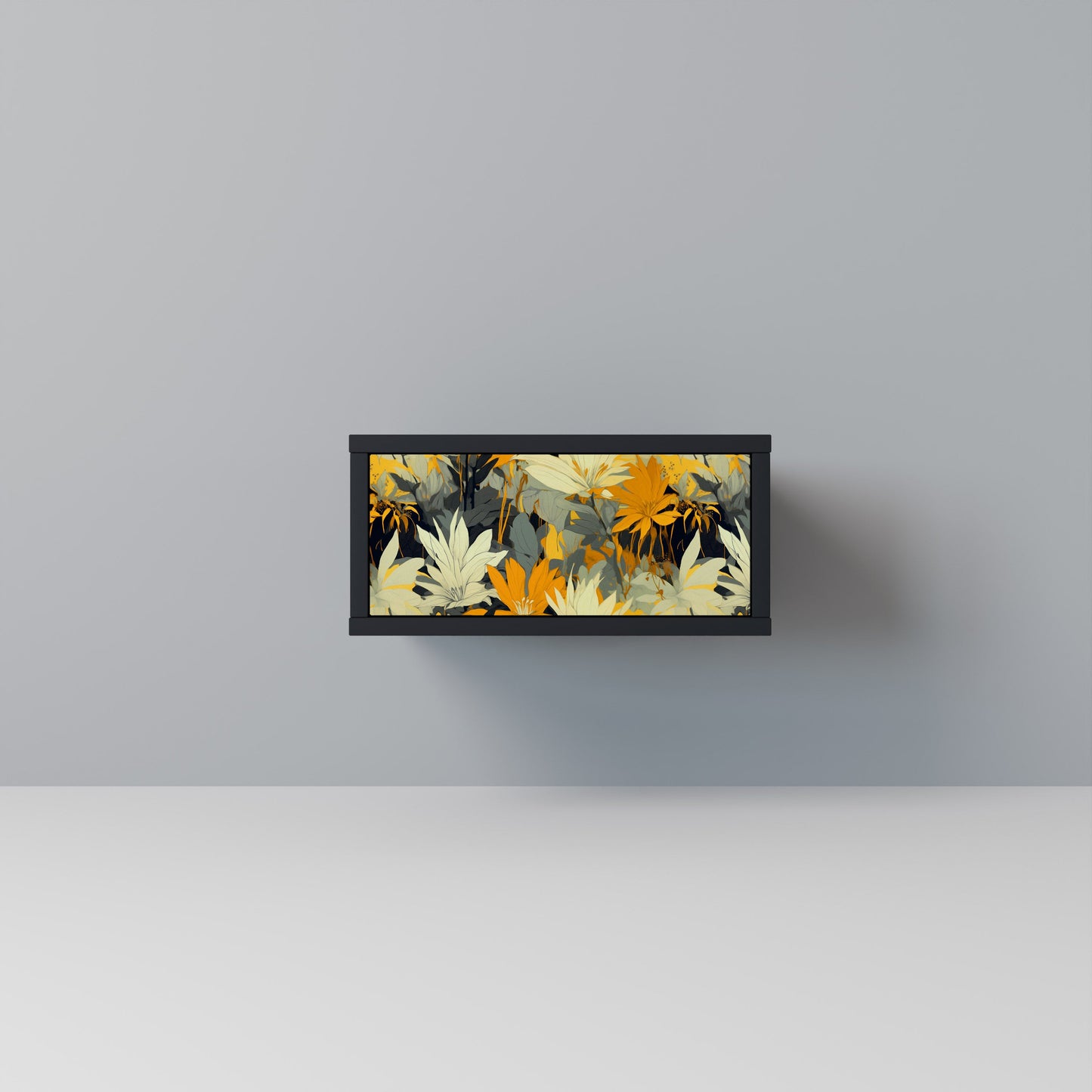 SUNKISSED LILY Nightstand in Black Finish