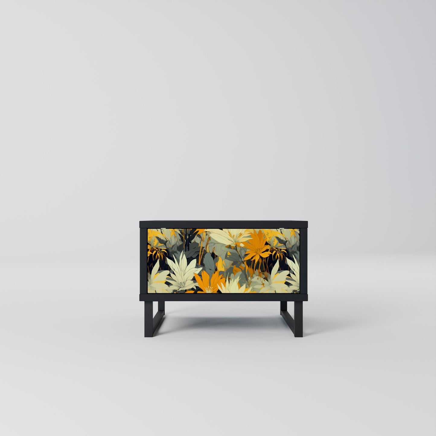 SUNKISSED LILY Nightstand in Black Finish