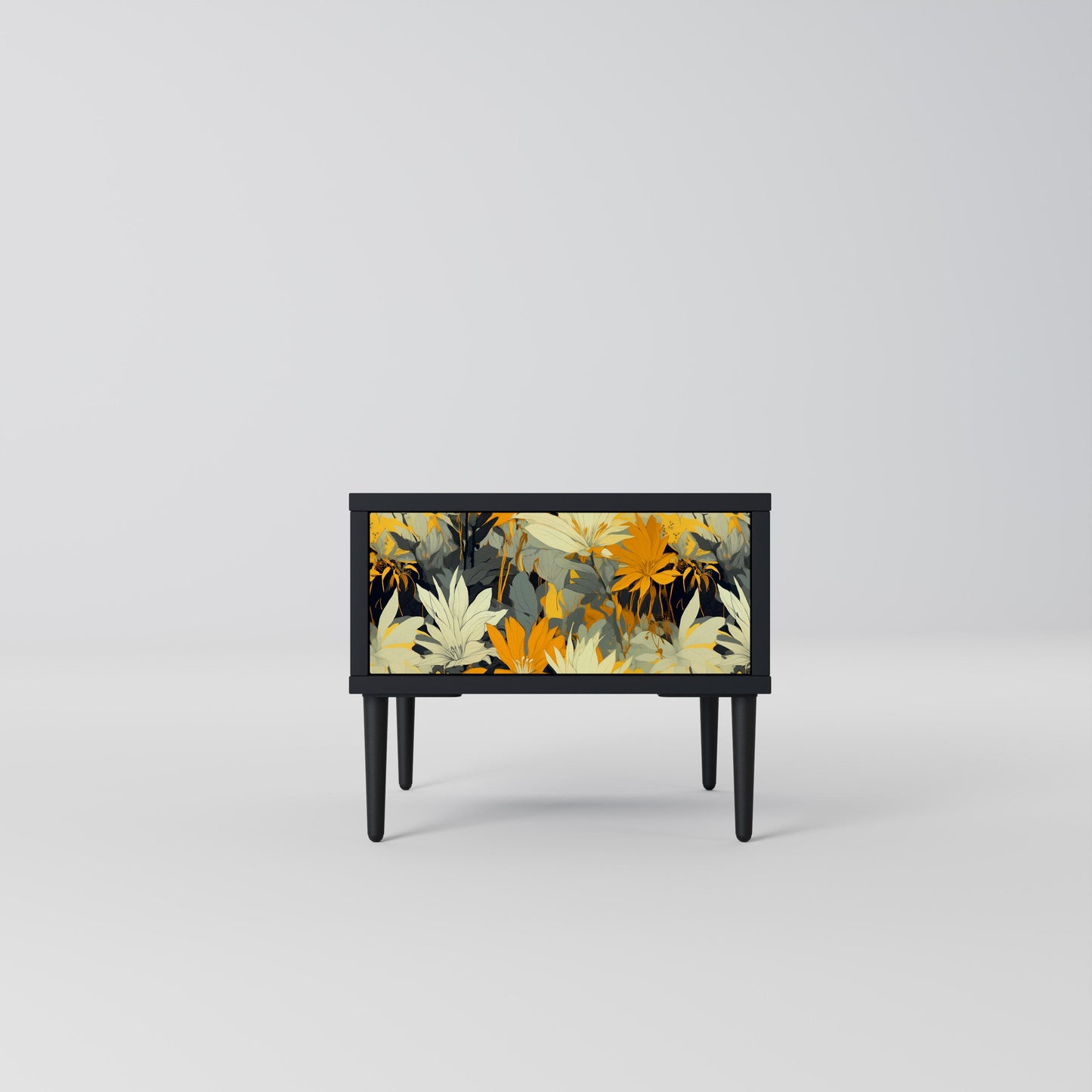 SUNKISSED LILY Nightstand in Black Finish