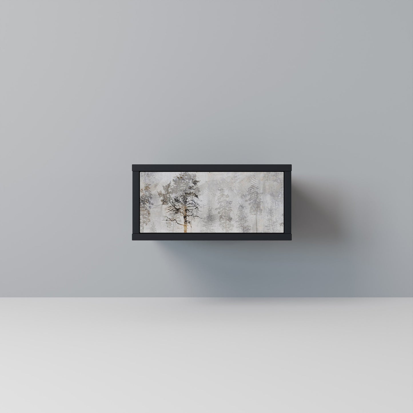 FADE IN THE TREES Nightstand in Black Finish