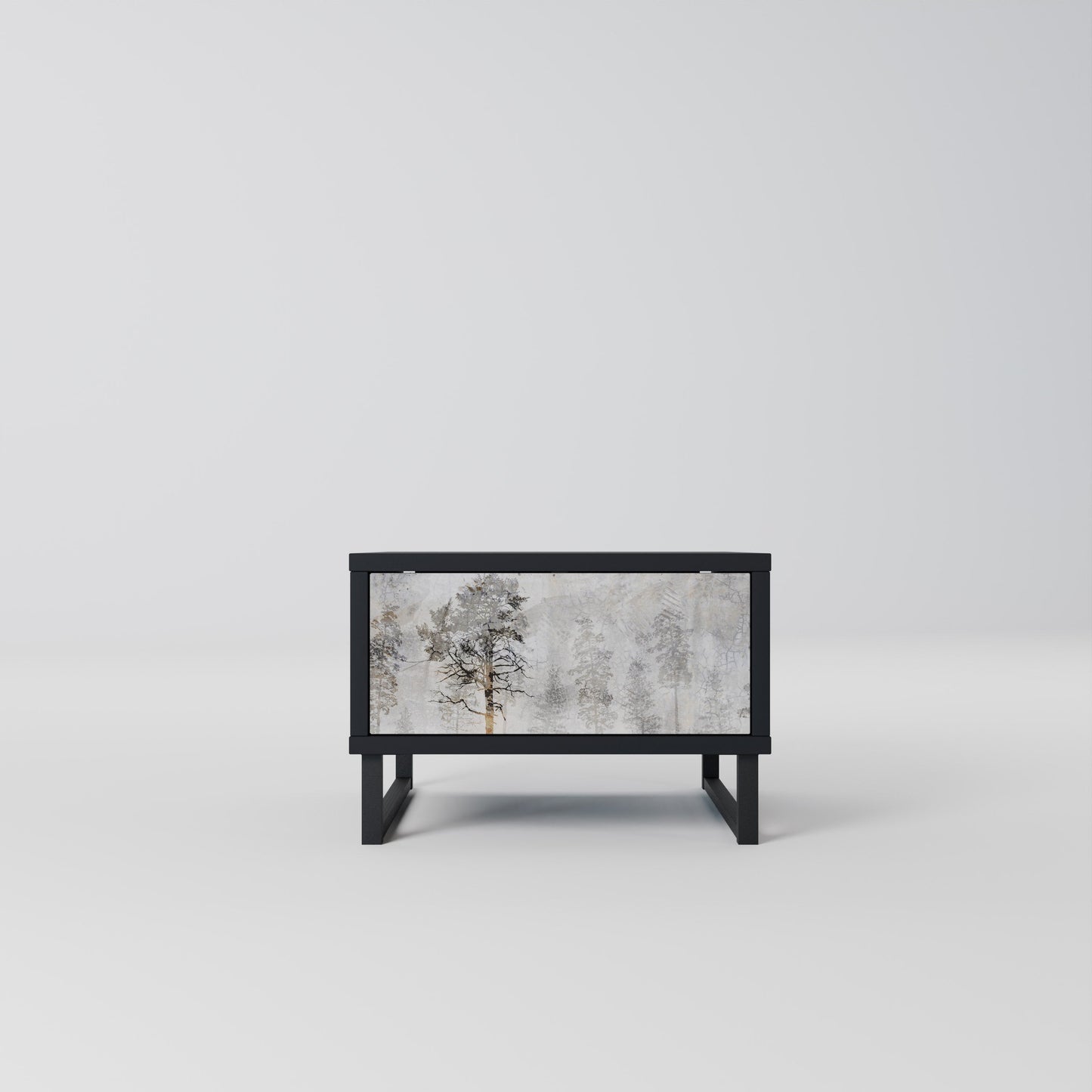 FADE IN THE TREES Nightstand in Black Finish