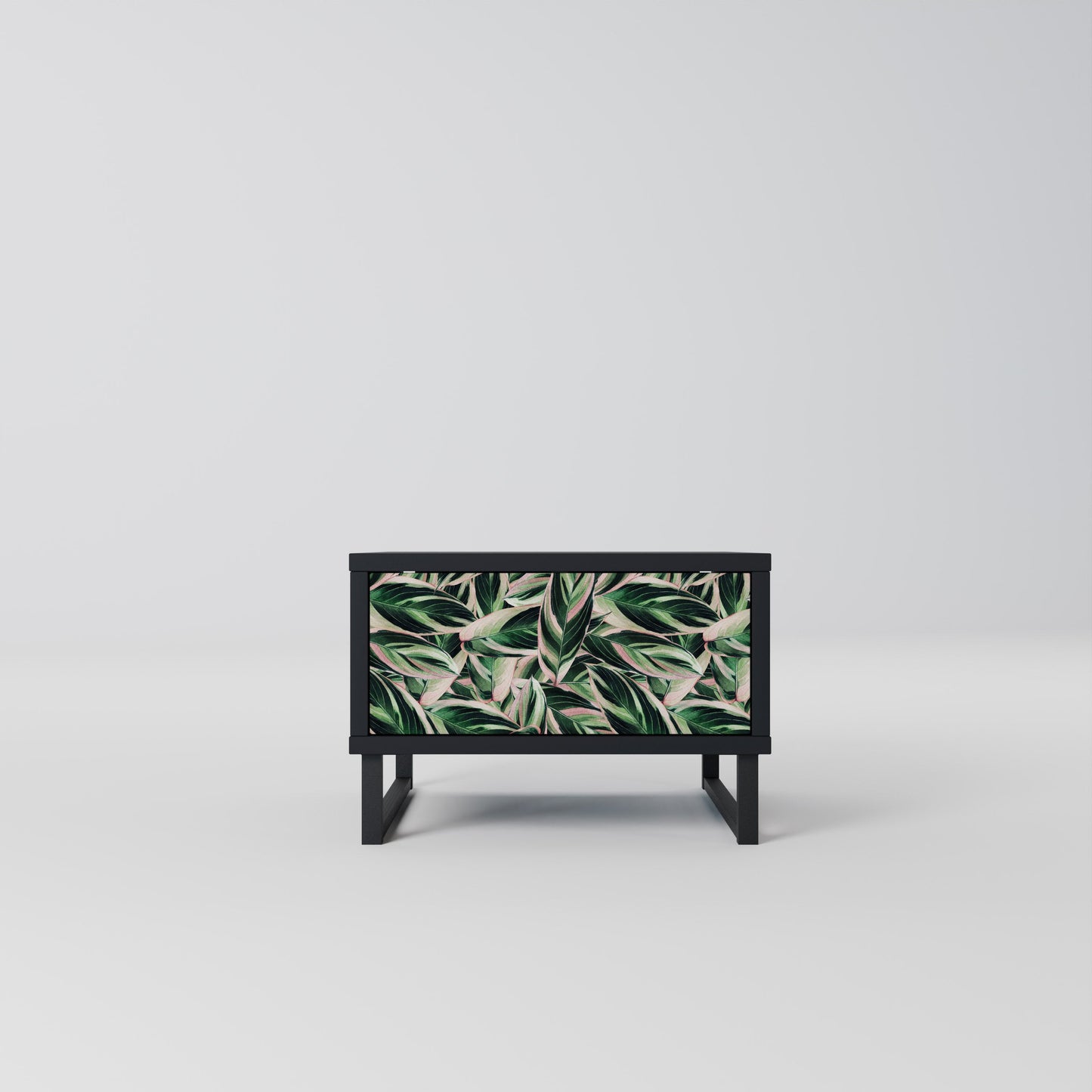 EERIE STROMANTHE Nightstand in Black Finish