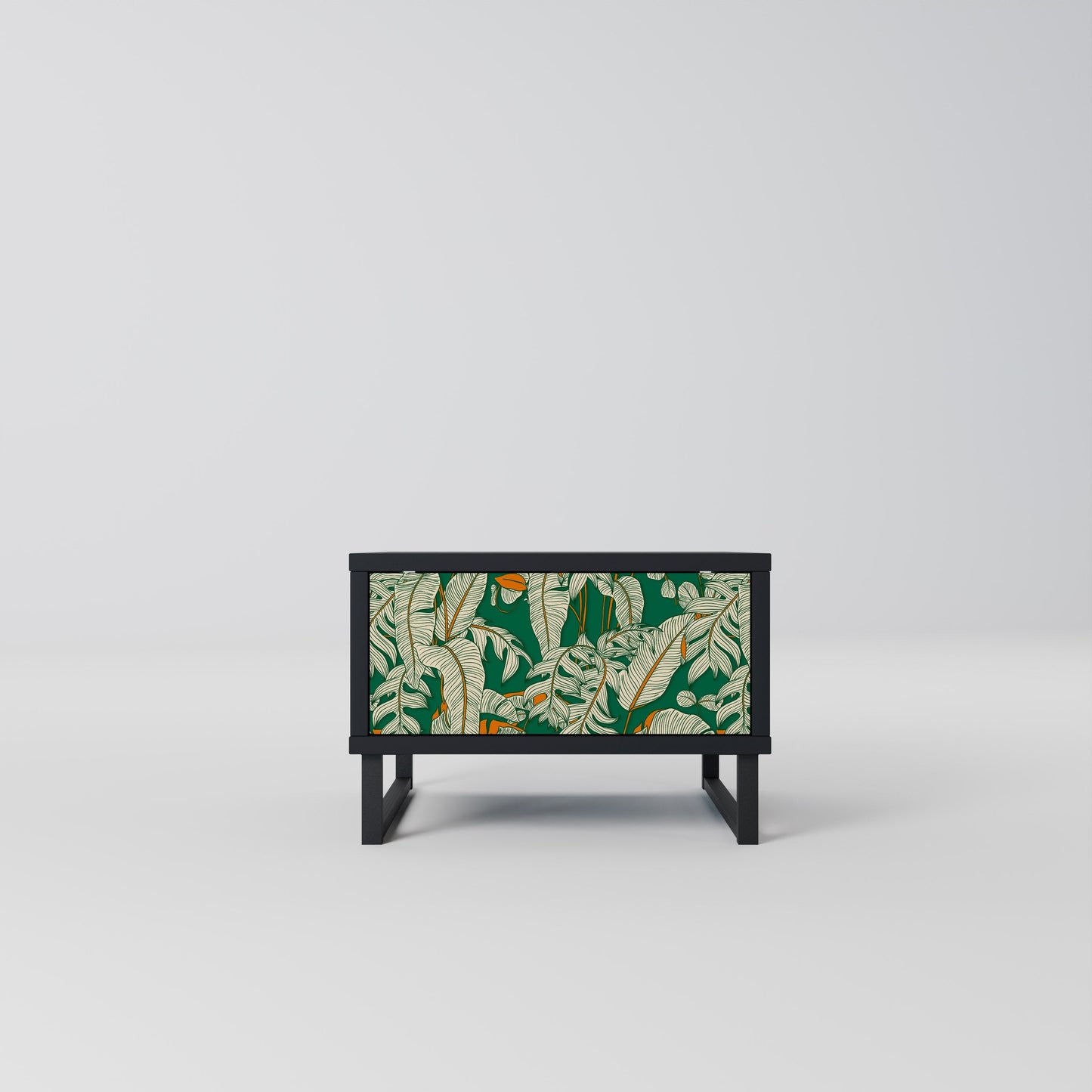 VERDANT PLEASURES Nightstand in Black Finish