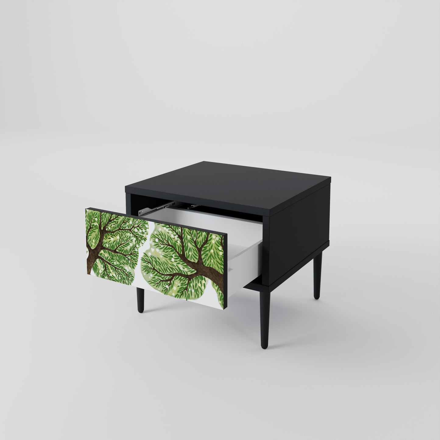 WILDERNESS DASH Nightstand in Black Finish