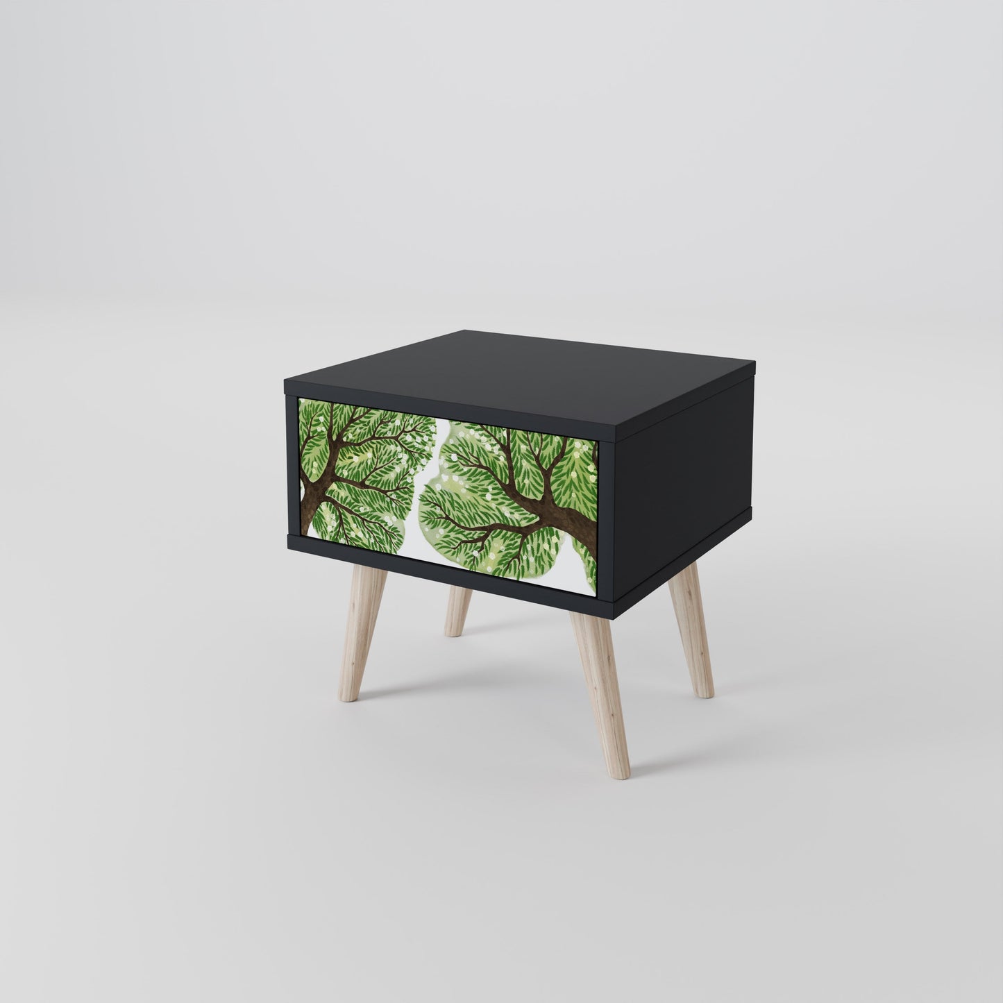 WILDERNESS DASH Nightstand in Black Finish