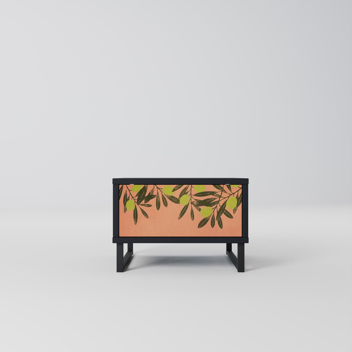 JUICY OLIVES Nightstand in Black Finish