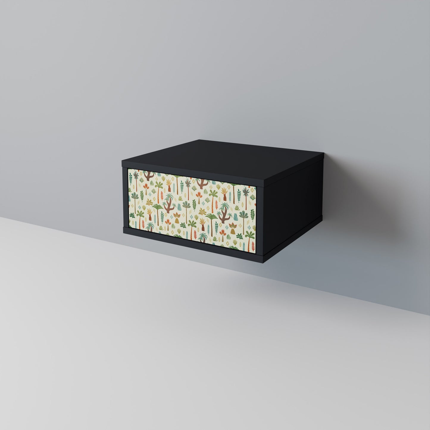 PALM SPRING Nightstand in Black Finish