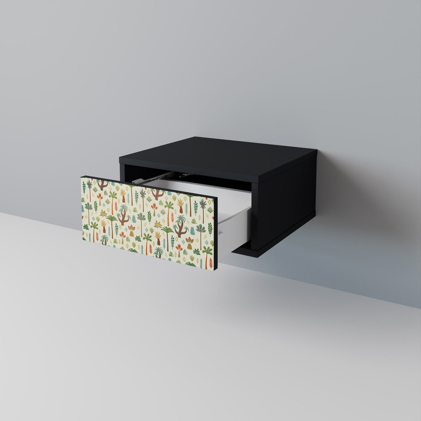 PALM SPRING Nightstand in Black Finish
