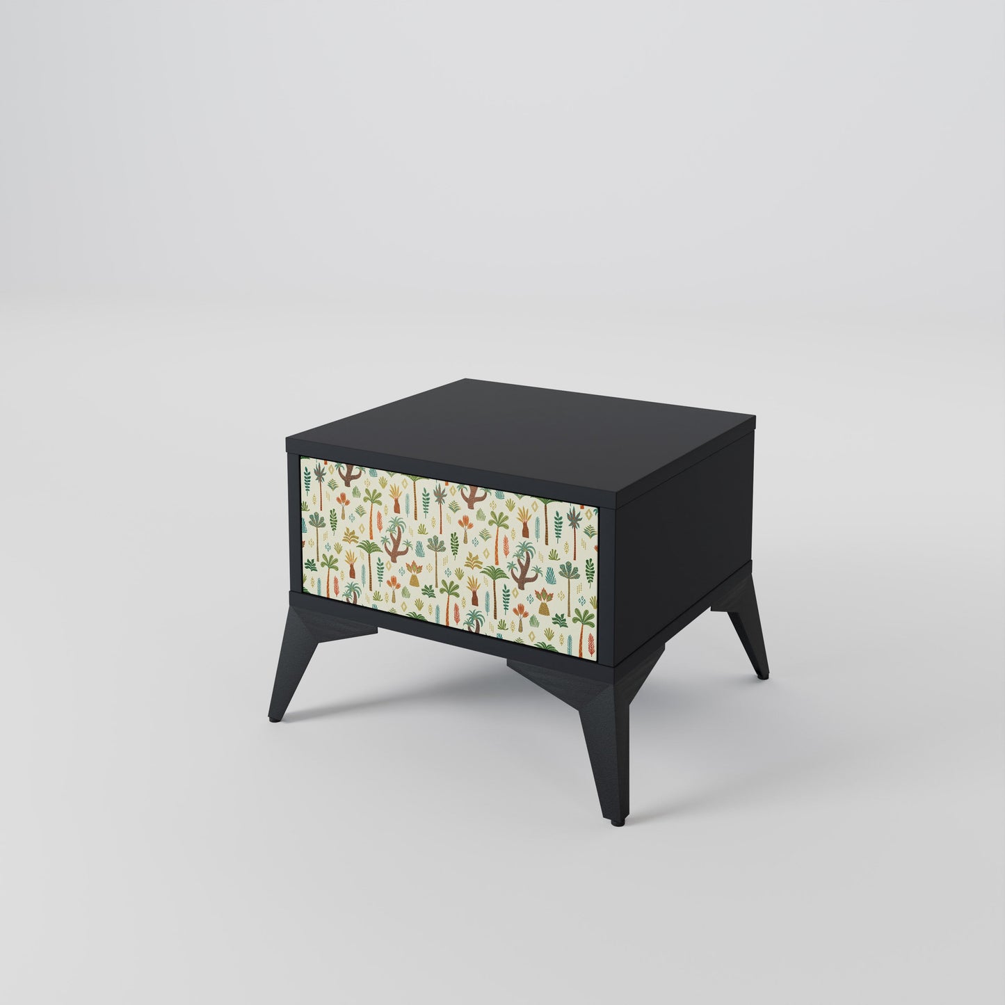 PALM SPRING Nightstand in Black Finish