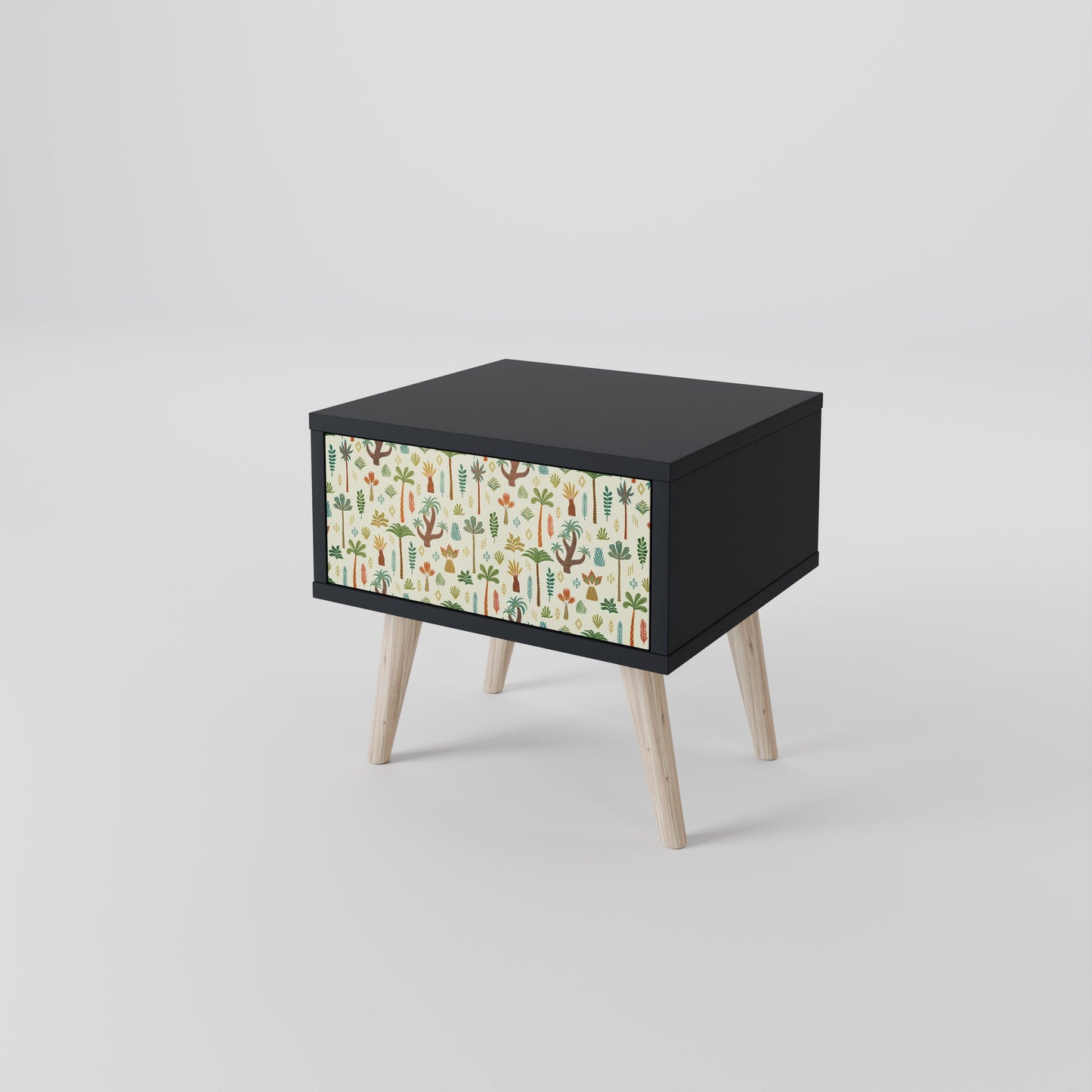 PALM SPRING Nightstand in Black Finish