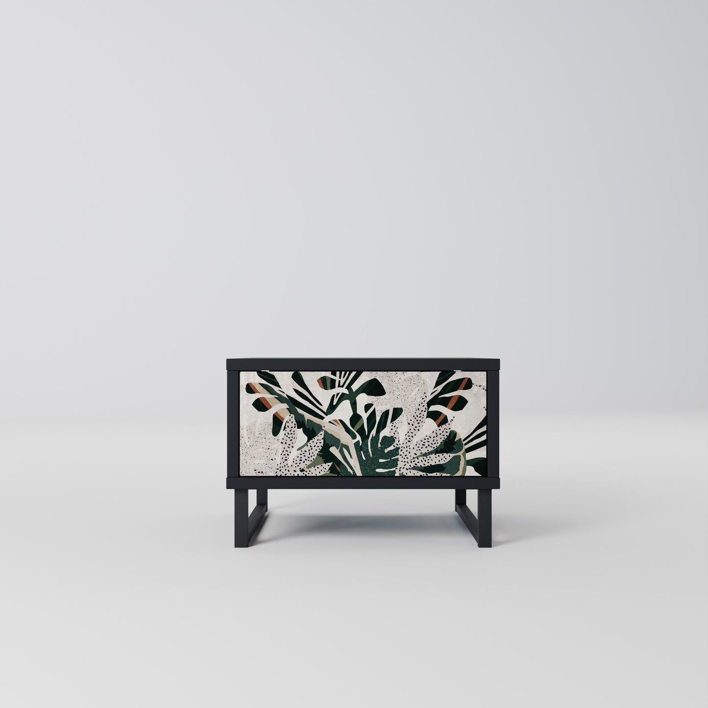 VERDURE FORMATION Nightstand in Black Finish
