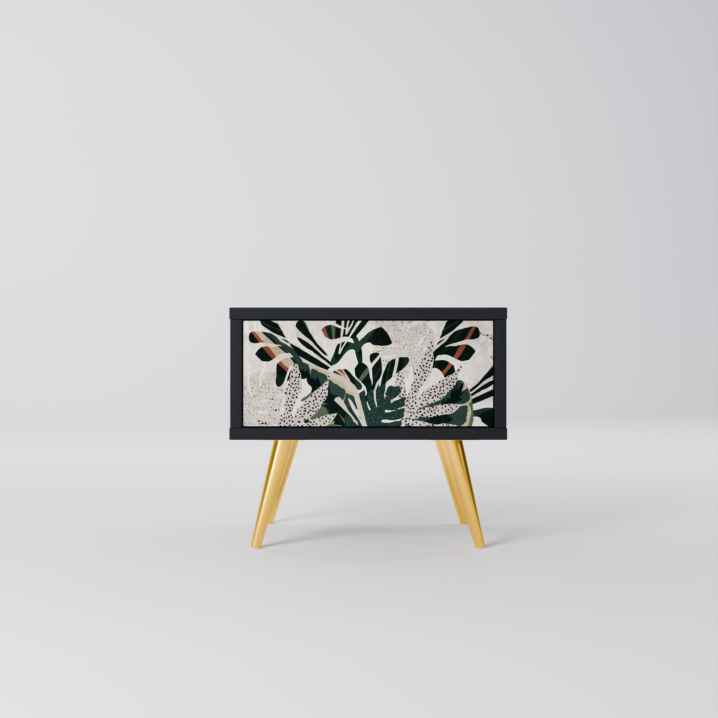 VERDURE FORMATION Nightstand in Black Finish