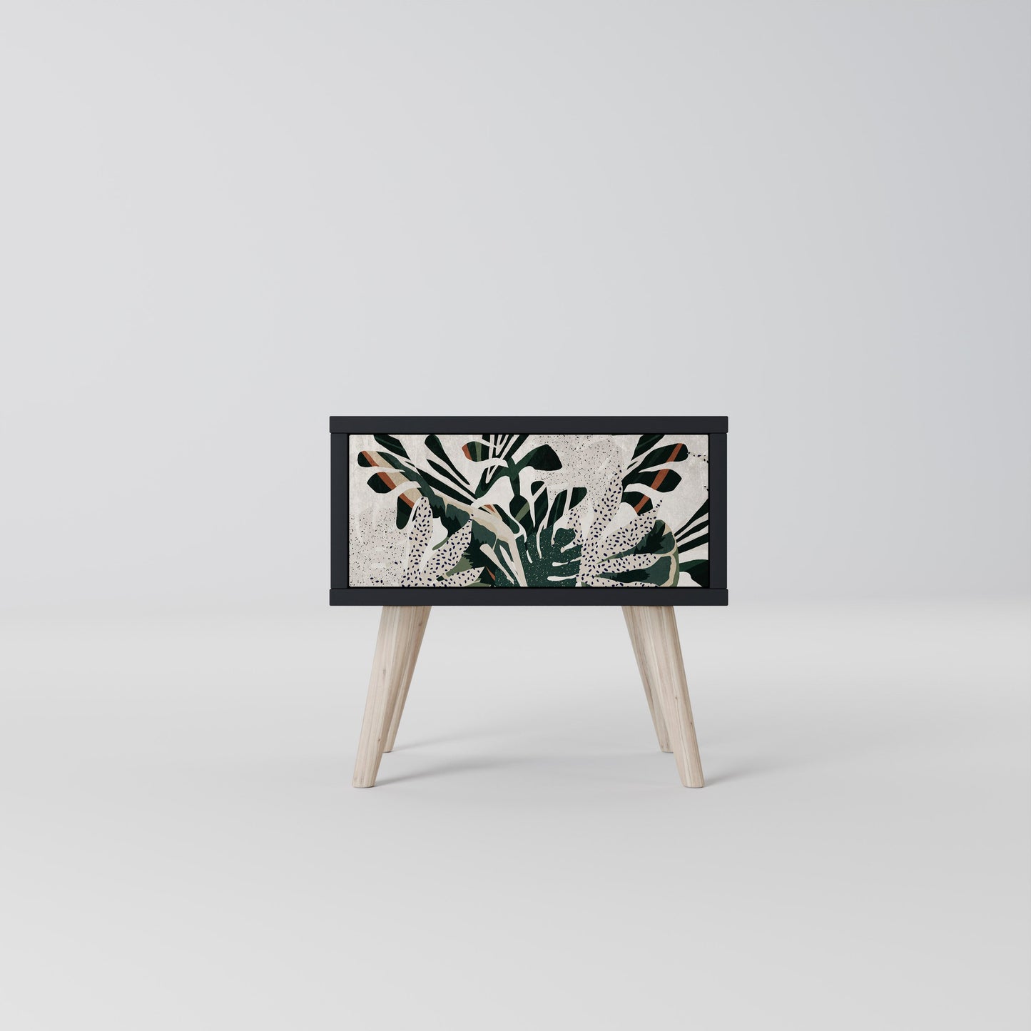 VERDURE FORMATION Nightstand in Black Finish