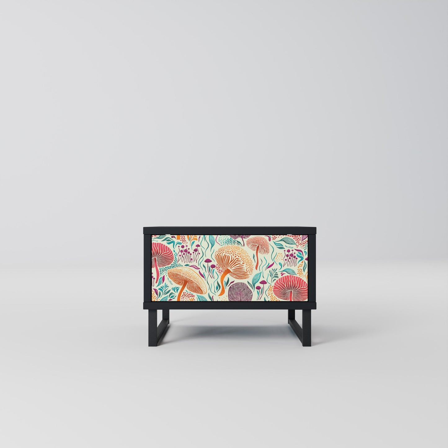 FUNGUS FANTASY Nightstand in Black Finish