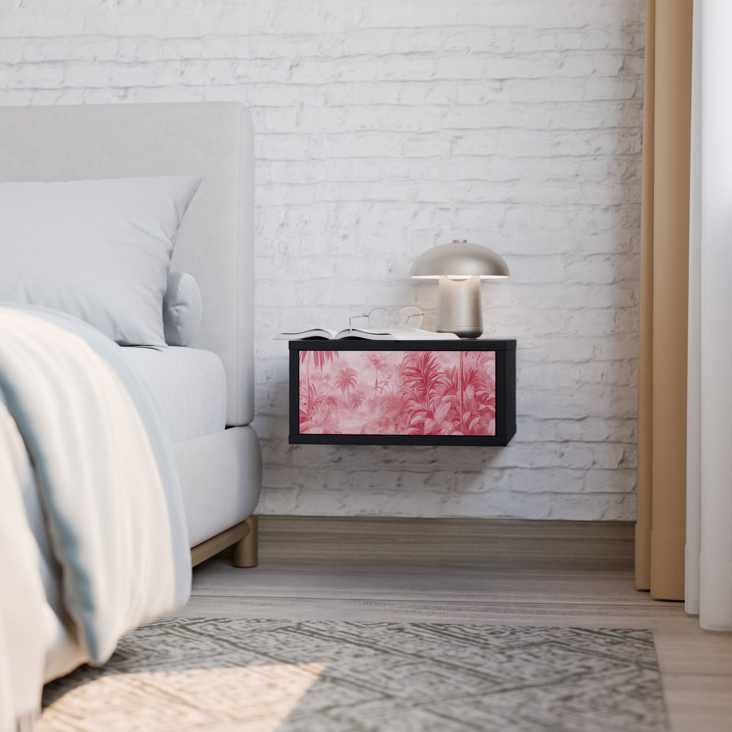 SWEET TROPICS Nightstand in Black Finish