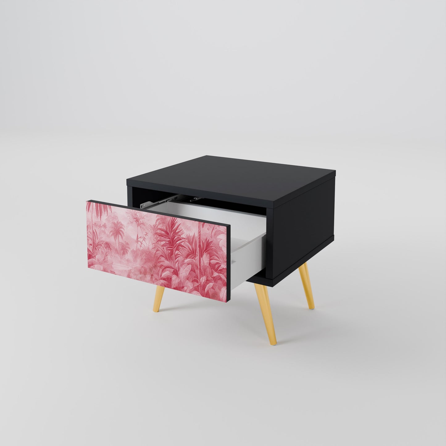 SWEET TROPICS Nightstand in Black Finish