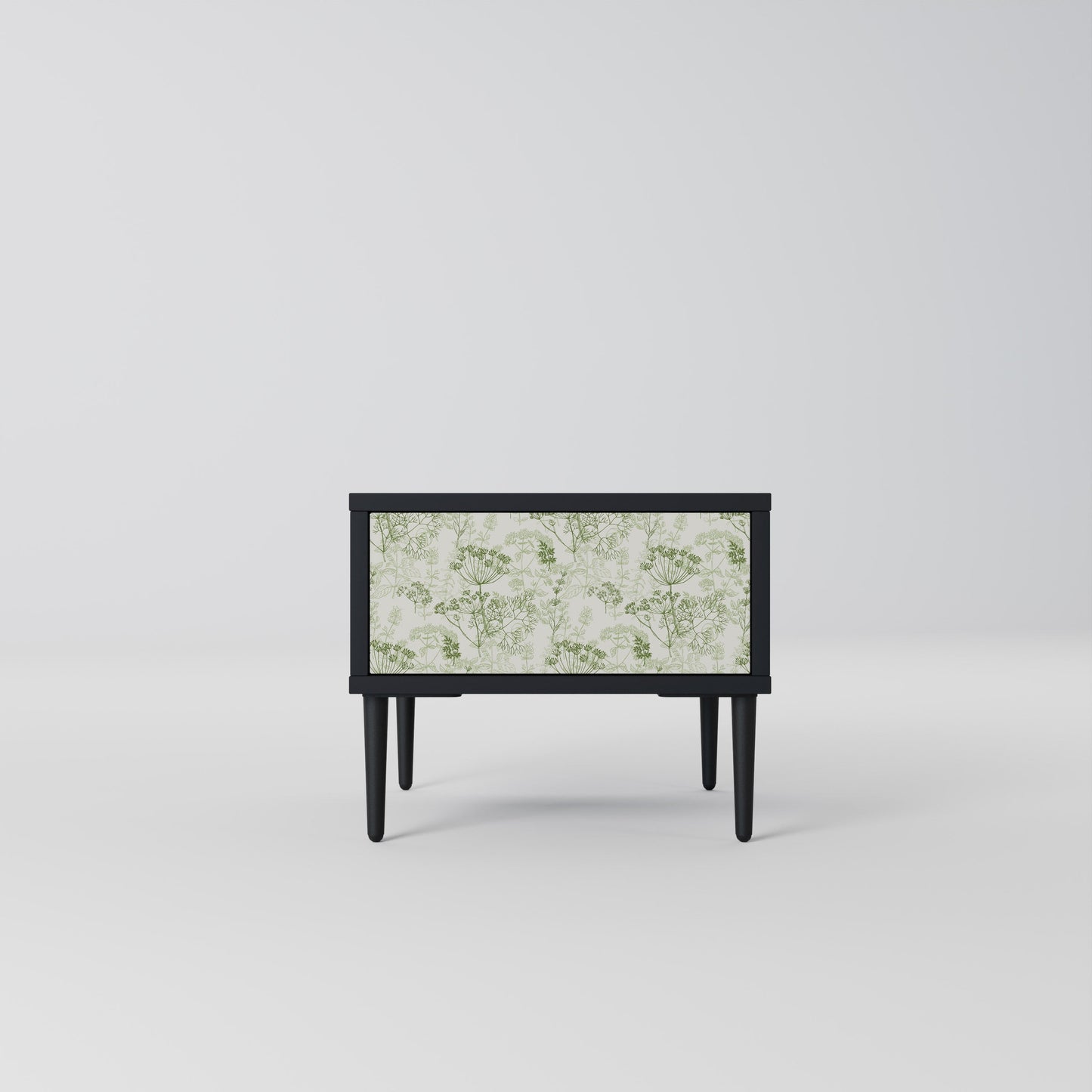 FENNEL BALDACHIN Nightstand in Black Finish