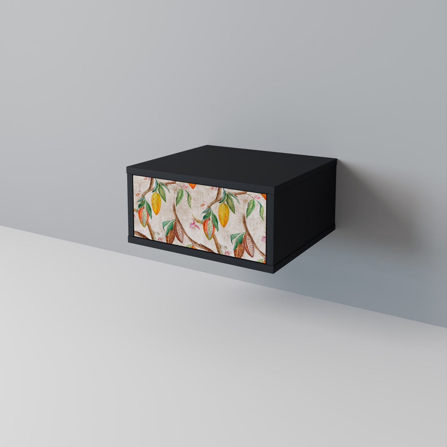 COCOA FRUITS Nightstand in Black Finish