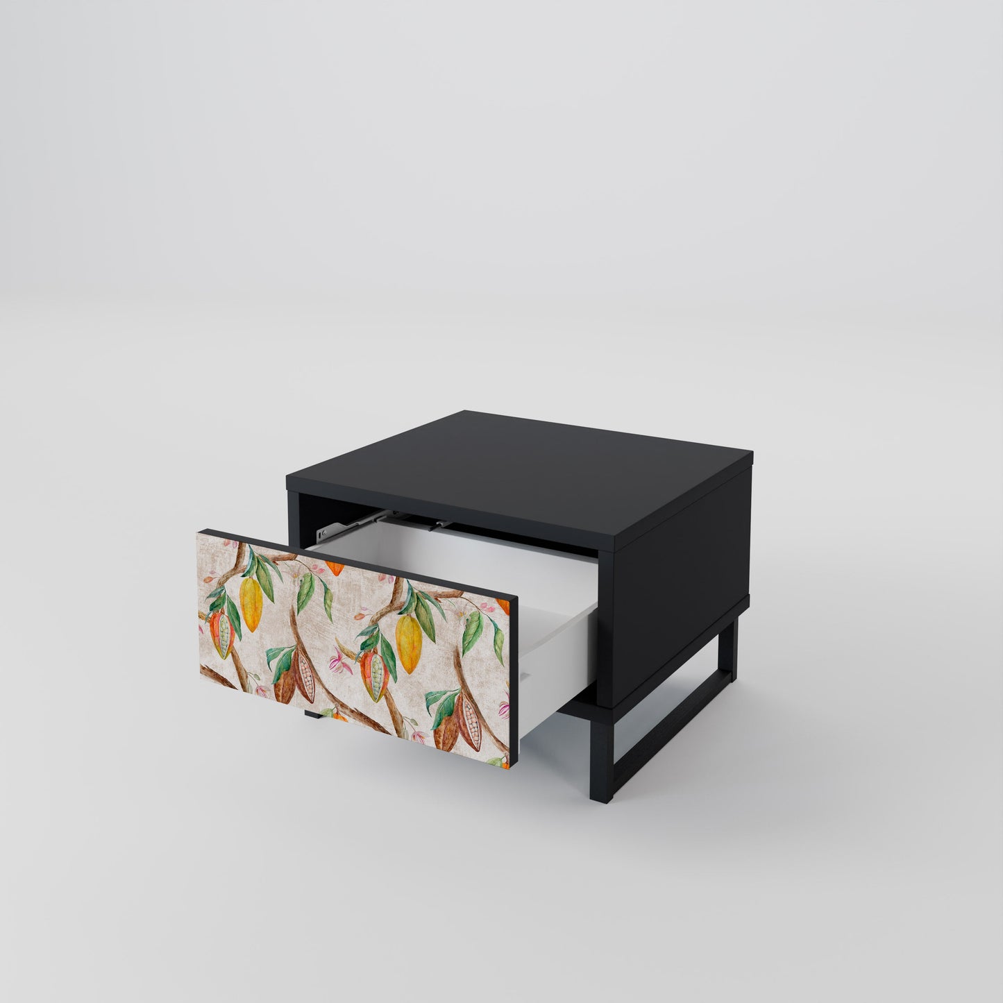 COCOA FRUITS Nightstand in Black Finish