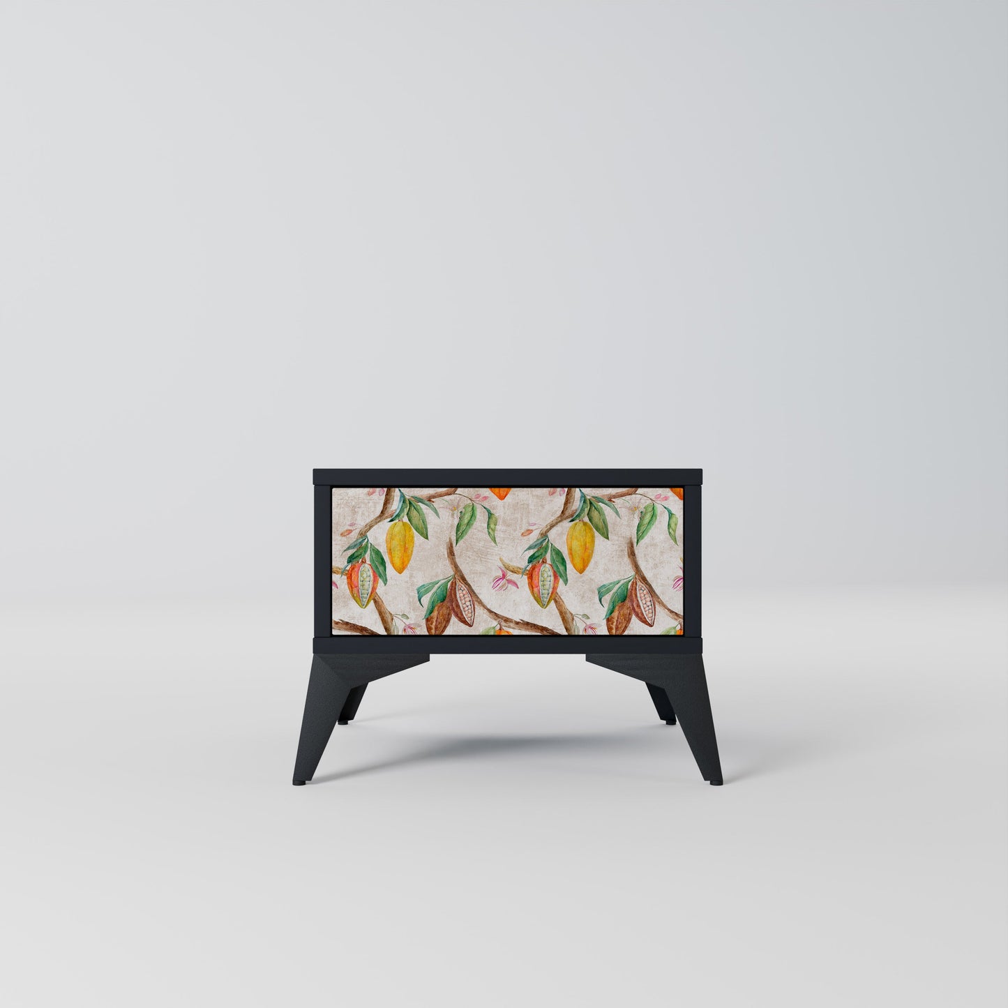 COCOA FRUITS Nightstand in Black Finish