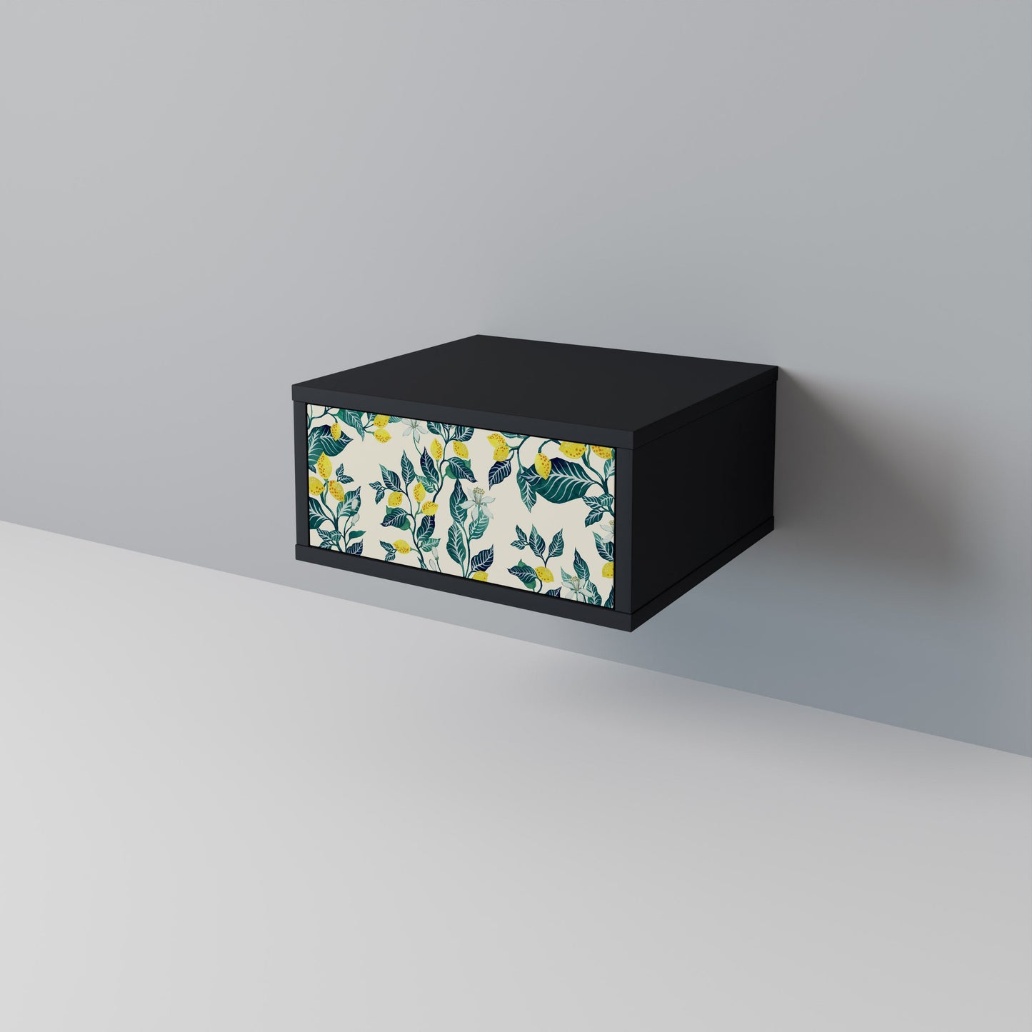 LEMON TREE Nightstand in Black Finish