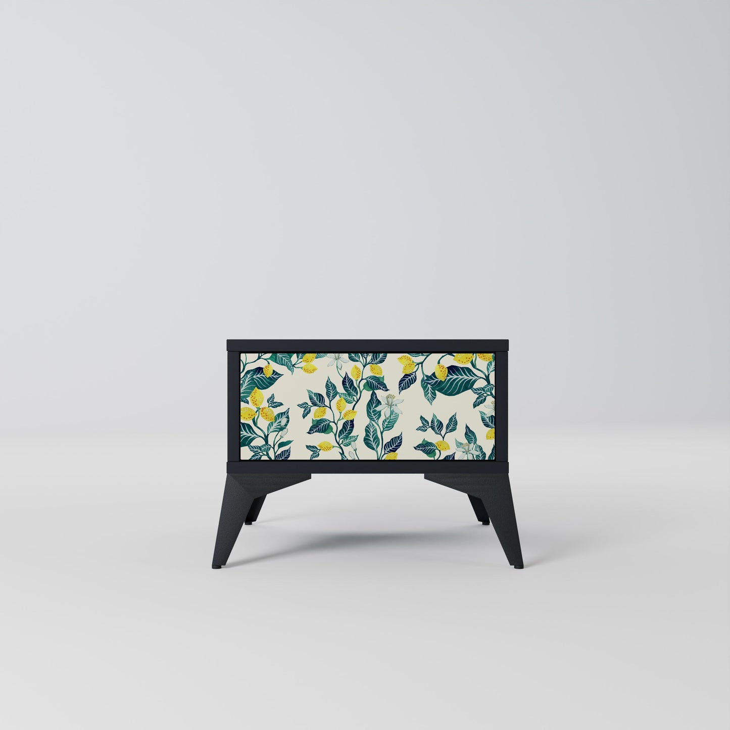 LEMON TREE Nightstand in Black Finish