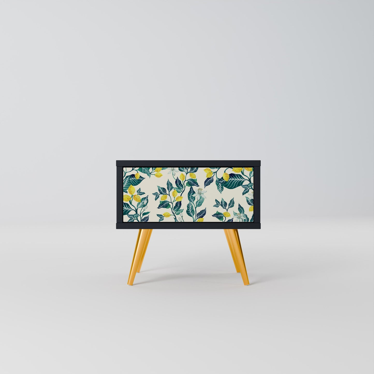 LEMON TREE Nightstand in Black Finish