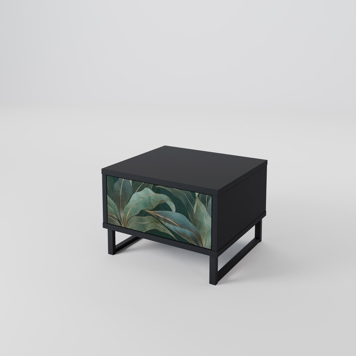 ROYAL GREEN Nightstand in Black Finish