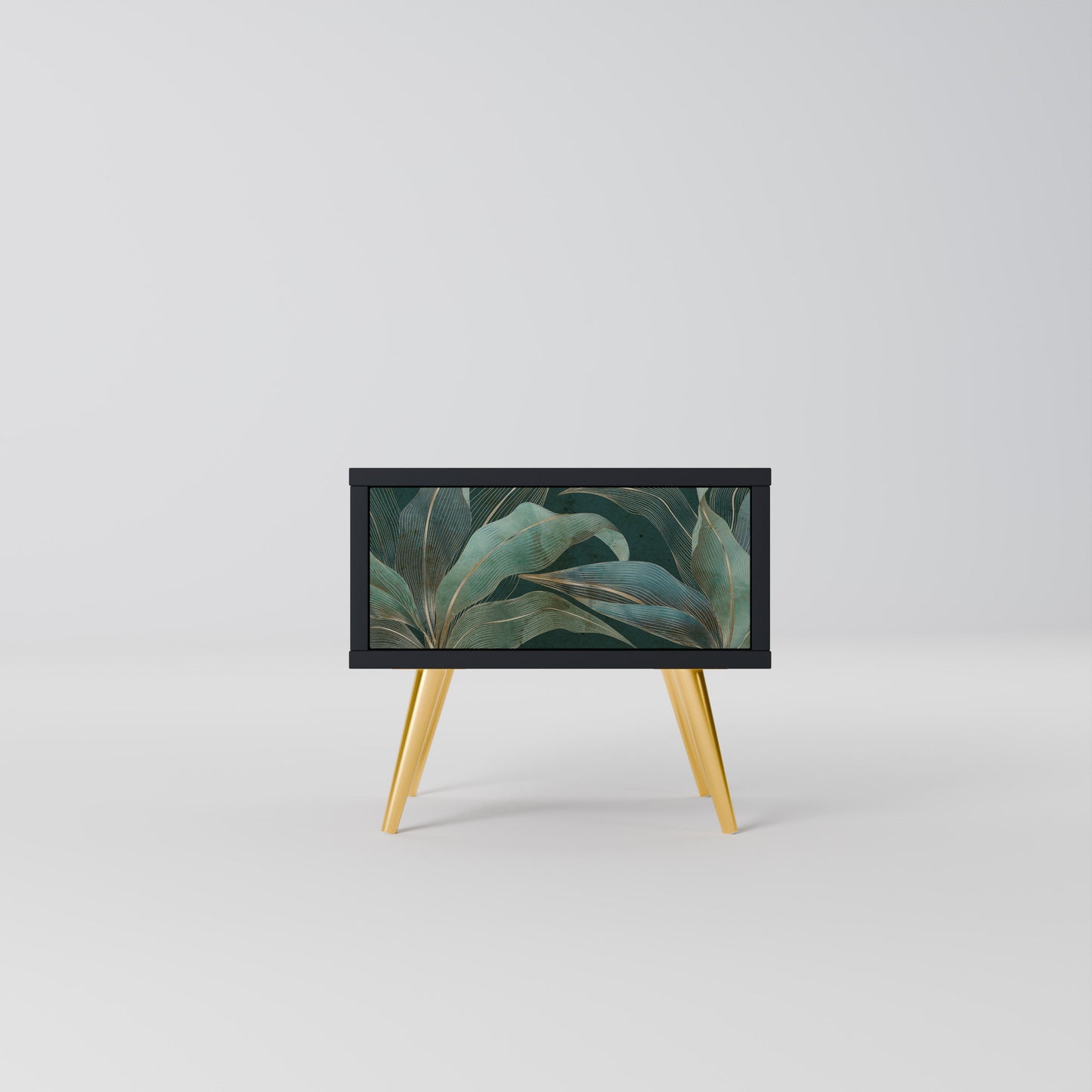 ROYAL GREEN Nightstand in Black Finish