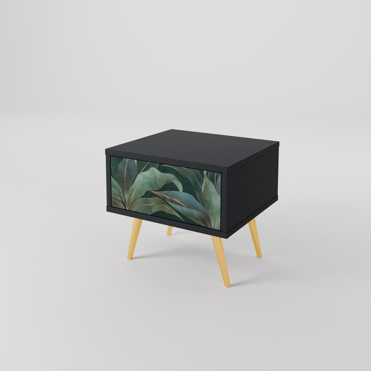 ROYAL GREEN Nightstand in Black Finish