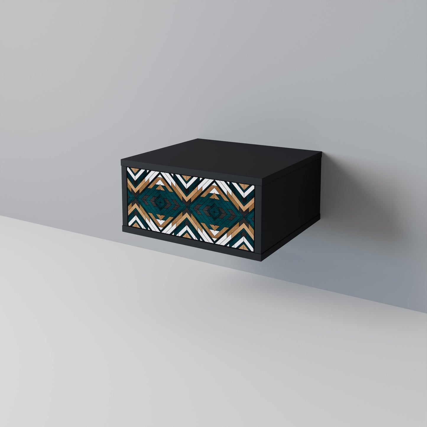 ARTISTIC GEOMETRI Nattduksbord i svart finish