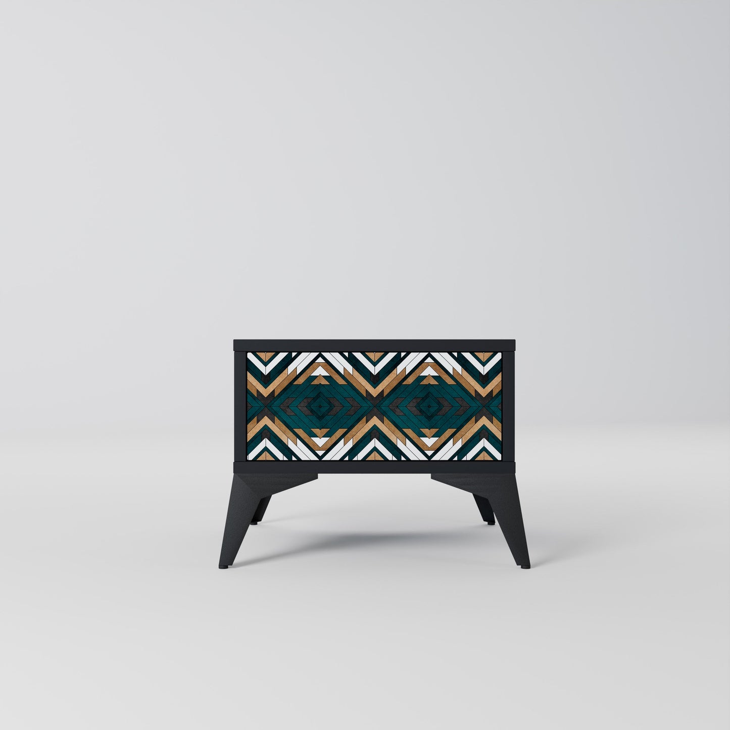 ARTISTIC GEOMETRI Nattduksbord i svart finish
