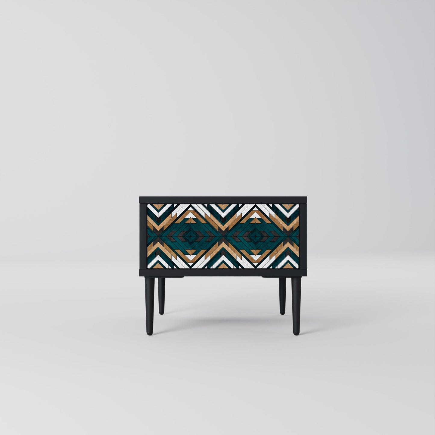 ARTISTIC GEOMETRI Nattduksbord i svart finish