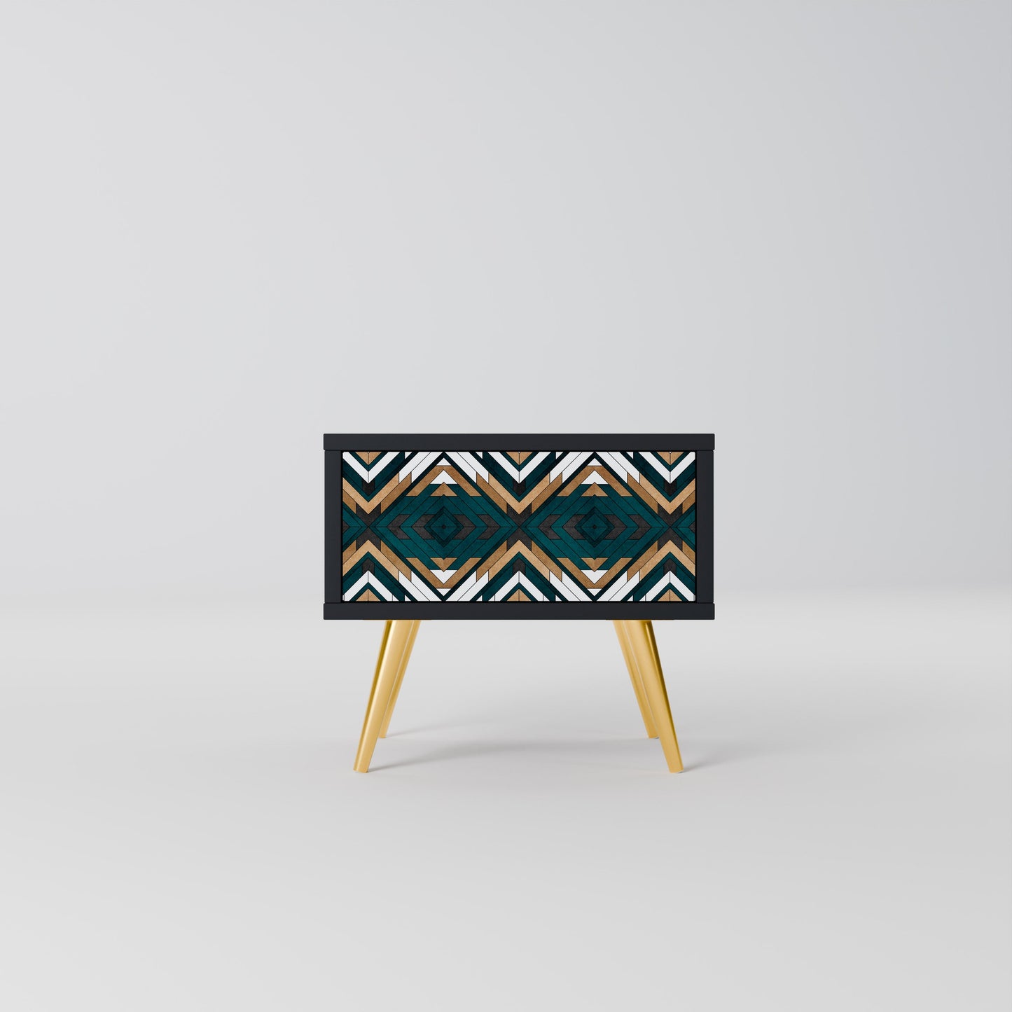 ARTISTIC GEOMETRI Nattduksbord i svart finish