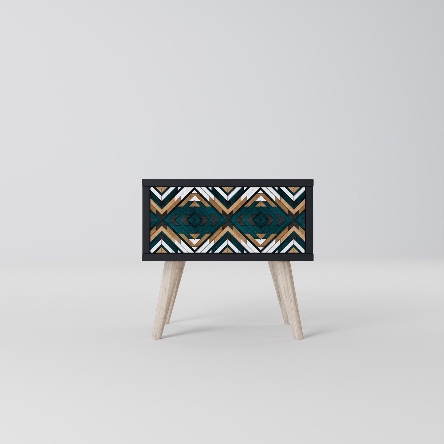 ARTISTIC GEOMETRI Nattduksbord i svart finish