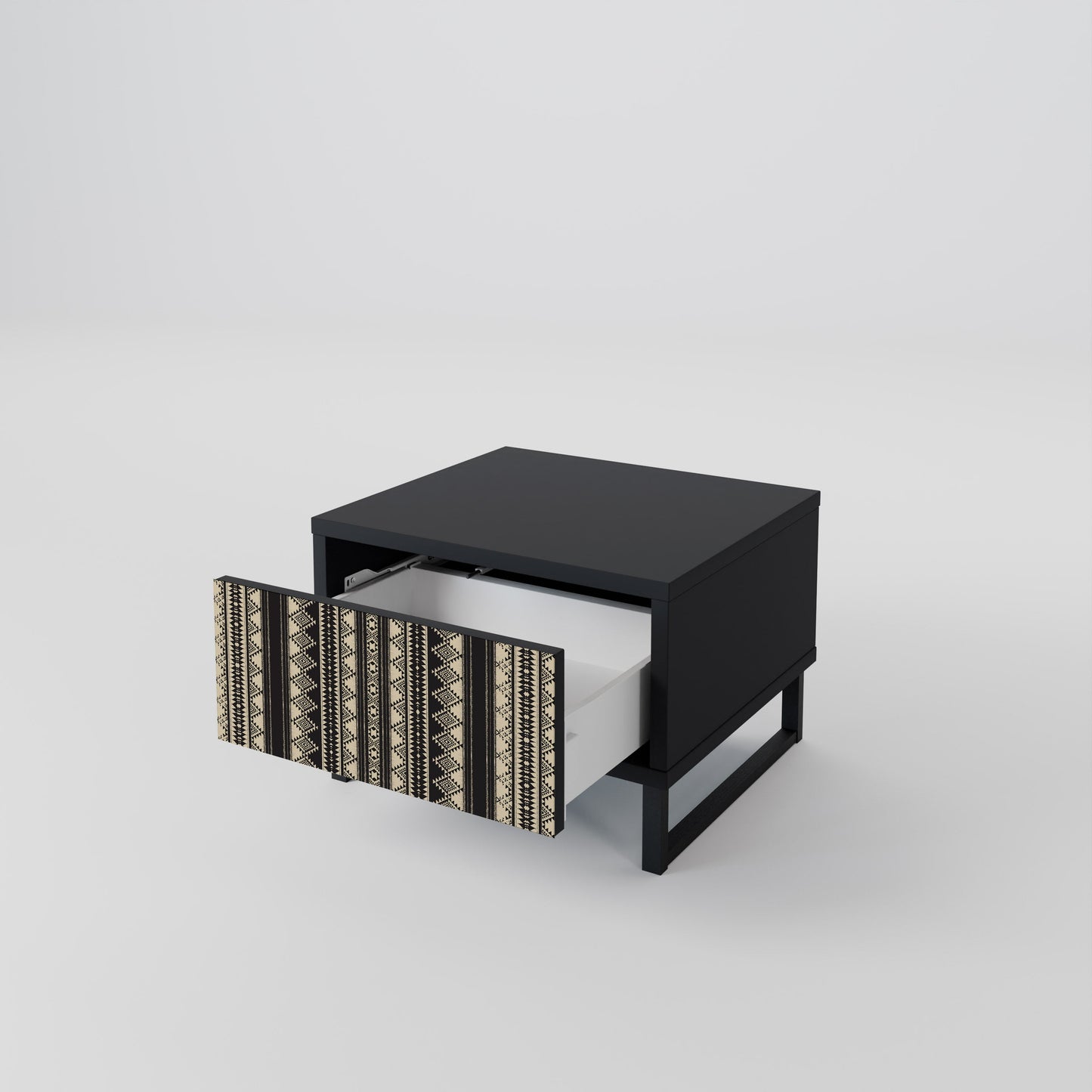 AZTEC Nightstand in Black Finish