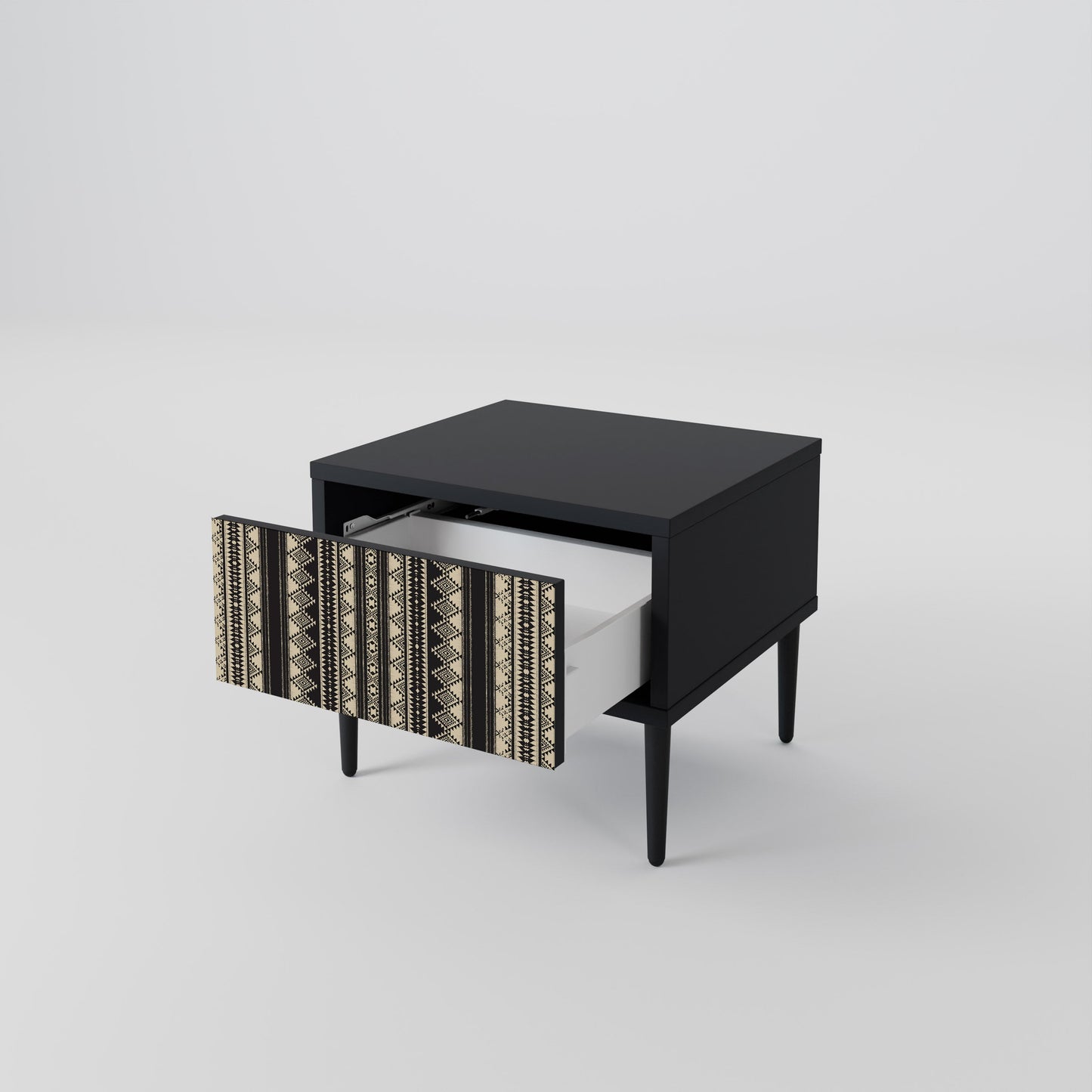 AZTEC Nightstand in Black Finish